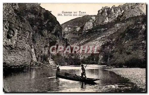 Cartes postales Gorges du Tarn Sortie des detroits