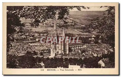 Cartes postales Mende Vue generale