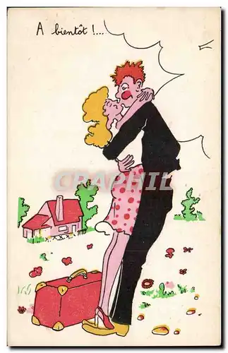 Humour - Illustration - A Bientot - Cartes postales
