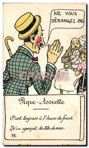 Humour - Illustration - Ne vous derangez pas - Cartes postales