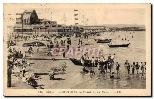 Sete - Cette - Ensemble de la Plage - Cartes postales