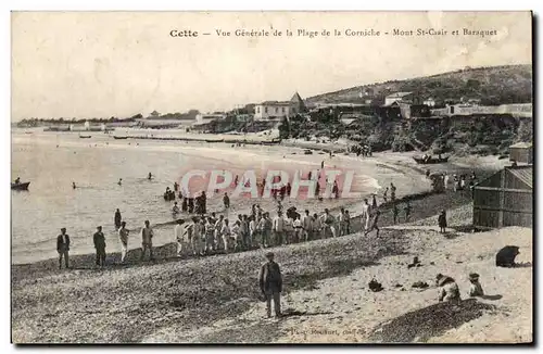 Sete - Cette - Vue Generale de la Plage de la Corniche - Ansichtskarte AK