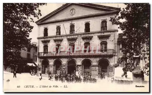 Sete - Cette - L'Hotel de Ville - Cartes postales