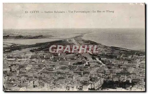 Sete - Cette - Station Balneaire - La Mer et l&#39Etang - Ansichtskarte AK