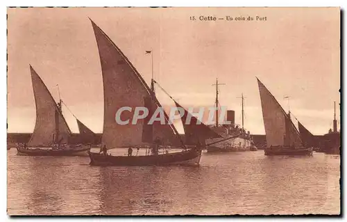 Sete - Cette - Un Coin du Port - Ansichtskarte AK