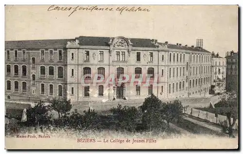 Beziers - Le College de Jeunes Filles - Cartes postales