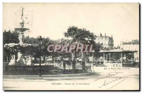 Cartes postales Beziers Place de la citadelle