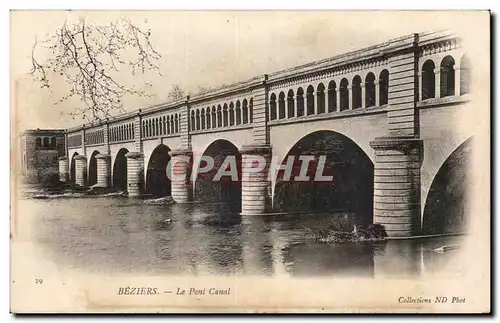 Cartes postales Beziers le pont Canal