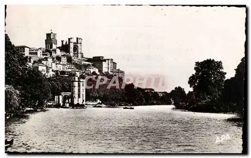 Cartes postales Beziers L&#39Orb et la cathedrale