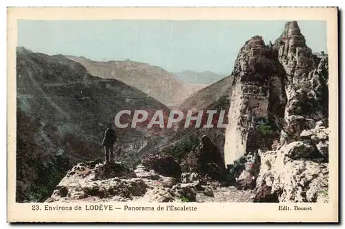 Cartes postales Environs de lodeve Panorama de l&#39Escalette