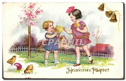 Cartes postales Fantaisie Heureuses Paques Easter