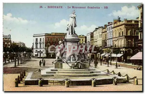 Bordeaux - Le Monument Gambetta - Cartes postales