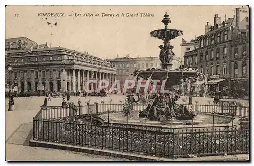 Bordeaux - Les Allees de Tourny et le Theatre - Cartes postales