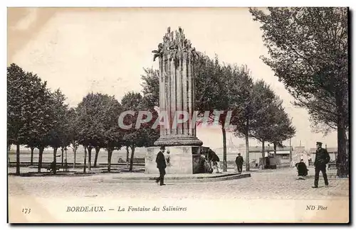 Bordeaux - La Fontaine des Salinieres - Cartes postales