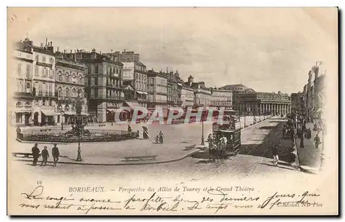 Bordeaux - Perspective des Allees de Tourny et le Grand Theatre - Cartes postales