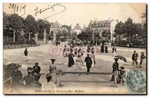 Bordeaux - Entree du Parc Bordelais - Ansichtskarte AK