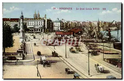 Bordeaux - Le Quai Louis XVIII - Cartes postales