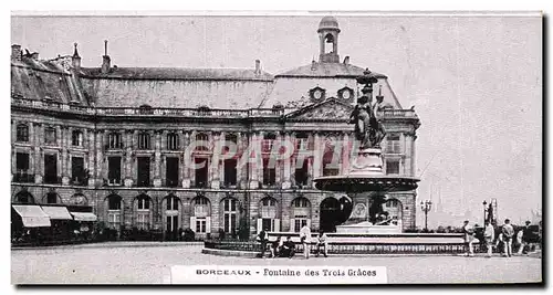 Bordeaux - Fontaine des Trois Graces - Ansichtskarte AK