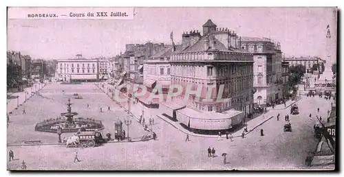 Bordeaux Cartes postales Cours du XXX juillet