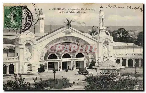 Bordeaux - Exposition Maritime 1907 - Le Grand Palais - Ansichtskarte AK