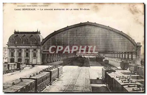 Cartes postales Bordeaux La grande marquise de la gare St Jean