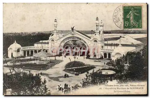 Cartes postales Bordeaux Exposition maritime Le grand palais