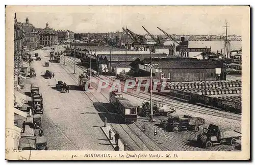 Cartes postales Bordeaux Les quais (cote Nord)