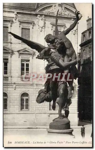 Cartes postales Bordeaux La statue de Gloria Victis Place Pierre Laffitte