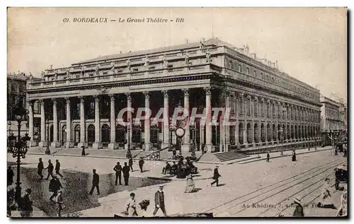 Cartes postales Bordeaux Le grand theatre