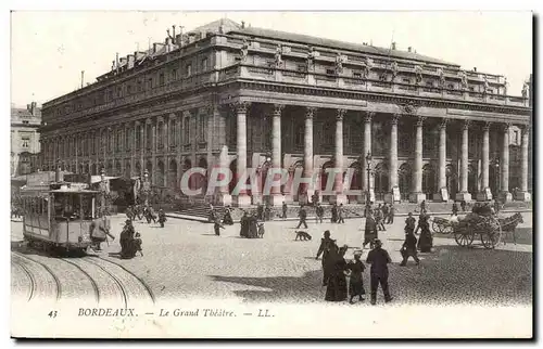 Cartes postales Bordeaux Le grand theatre