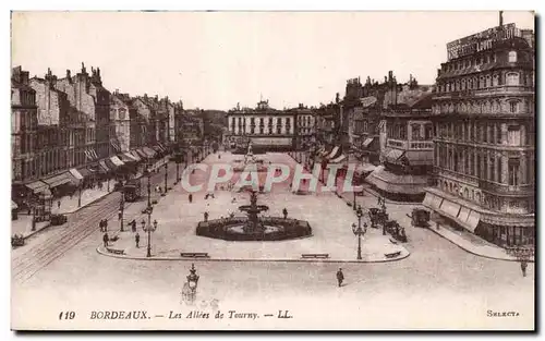 Cartes postales Bordeaux Les allees de Tourny