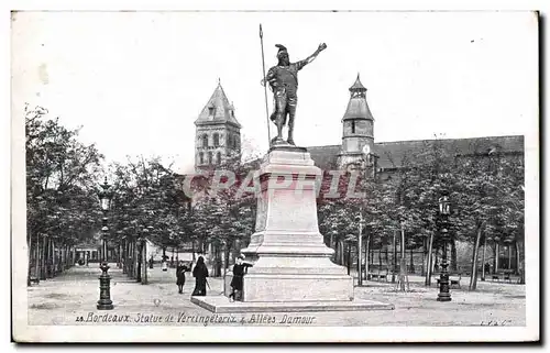 Cartes postales Bordeaux Statue de Vercingetorix Allees Damour