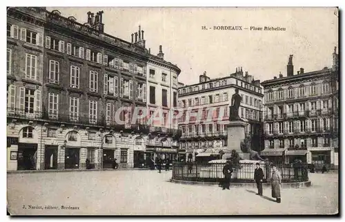 Cartes postales Bordeaux Place Richelieu