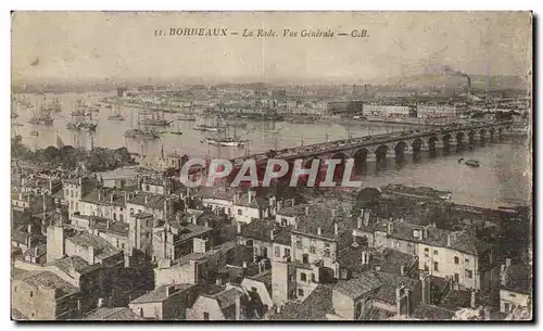 Cartes postales Bordeaux La rade Vue generale