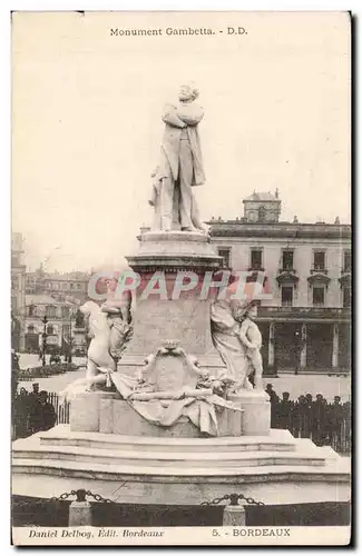 Bordeaux - Monument Gambetta - Cartes postales