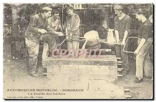 REPRO Bordeaux - Automobiles Motobloc - La Coulee des Carters - usine -factory - ouvrier - Ansichtskarte AK