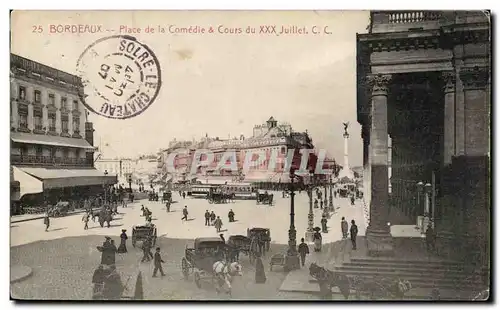 Bordeaux - Place de la Comedie du XXX Juillet - Cartes postales