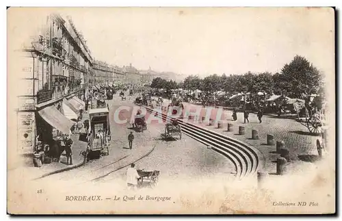 Bordeaux - Le Quai de Bourgogne - Ansichtskarte AK