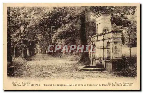 Nerac - Fontaine du Dauphin elevee en 1602 - Cartes postales