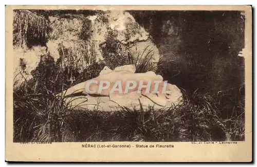 Nerac - Statue de Fleurette - Cartes postales