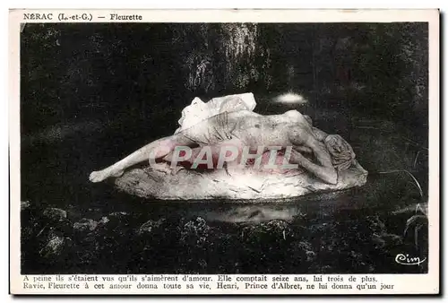 Nerac - Statue de Fleurette - Cartes postales
