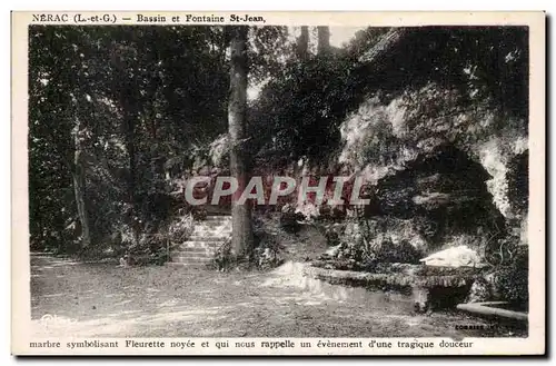 Nerac - Bassin et Fontaine St Jean - Cartes postales