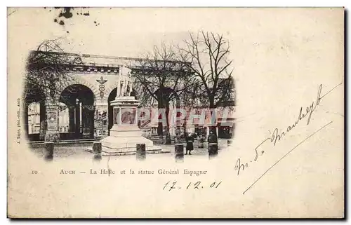 Auch - La Halle et la Statue Generale Espagne - Cartes postales