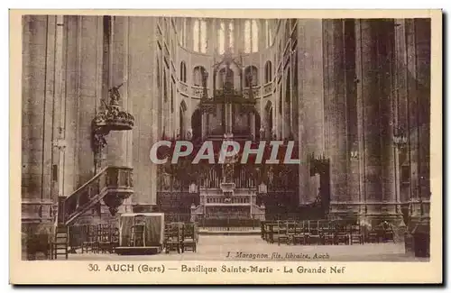 Auch - Basilique Ste Marie - La Grande Nef Orgue - Cartes postales