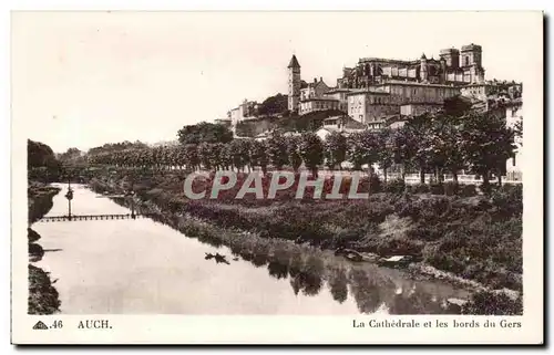 Auch - La Cathedrale - Bords du Gers - Cartes postales