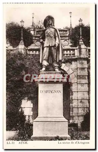 Auch - La Statue de D&#39Artagnan - Ansichtskarte AK