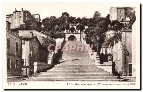 Auch - L&#39Escalier Monumental - Ansichtskarte AK