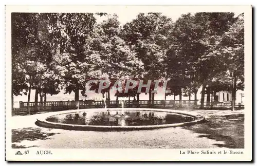 Auch - La Place Salinis - Le Bassin - Cartes postales