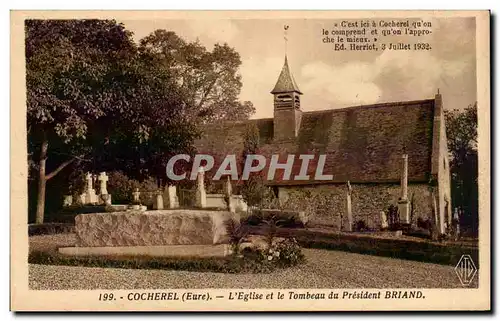 Cocherel - L&#39Eglise et le Tombeau du President Briand - Ansichtskarte AK