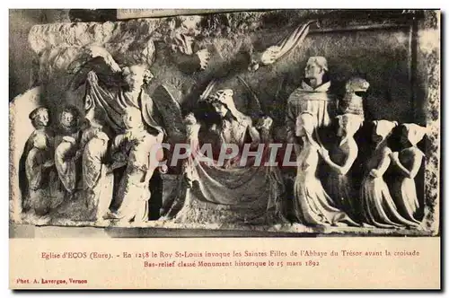 Eglise d'Ecos - Bas Relief - Cartes postales